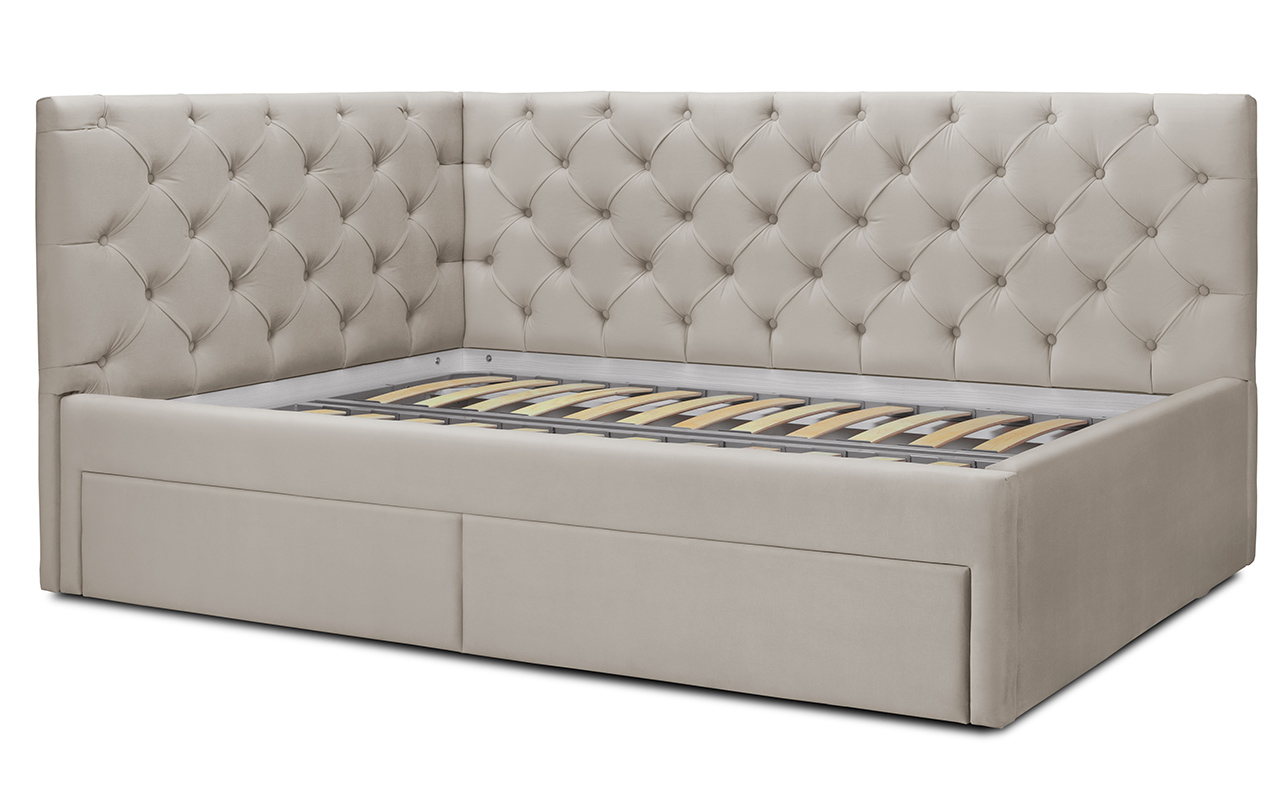 кровать Flepers Lion Оливия с ящиками левая 1 Flepers Lion Оливия с ящиками левая